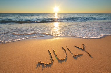 Beach in July