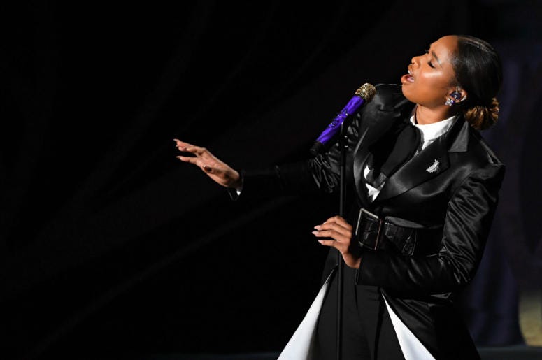 Jennifer Hudson performs during the 91st Academy Awards at the Dolby Theatre. Jennifer Hudson performs during the 91st Academy Awards at the Dolby Theatre.