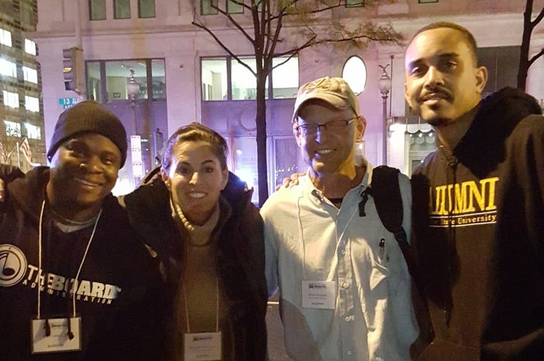 Joe Clair and Poet joined Covenant House Sleep Out America. Joe Clair and Poet joined Covenant House Sleep Out America.