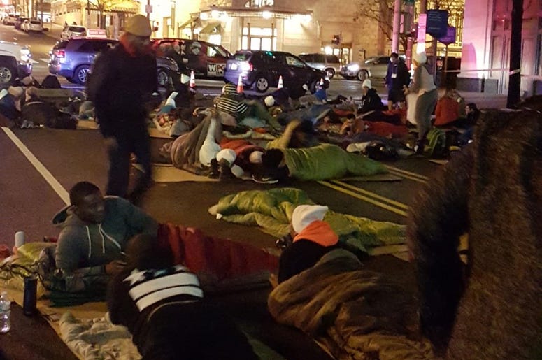 Joe Clair and Poet joined Covenant House Sleep Out America. Joe Clair and Poet joined Covenant House Sleep Out America.