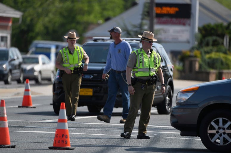 Maryland State Police divert traffic at Belair Road and Chapel Road after a Baltimore County officer was killed Maryland State Police divert traffic at Belair Road and Chapel Road after a Baltimore County officer was killed
