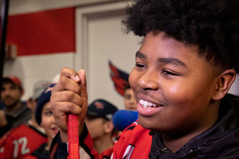 Capitals unite with youth hockey team to combat racism Capitals unite with youth hockey team to combat racism