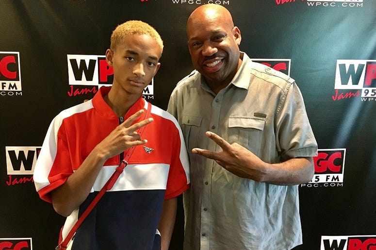 Jaden Smith and DJ Flexx at WPGC Jaden Smith and DJ Flexx at WPGC