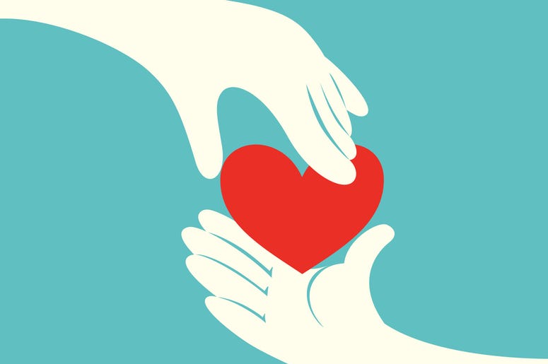 Two Hands With A Heart In The Middle
