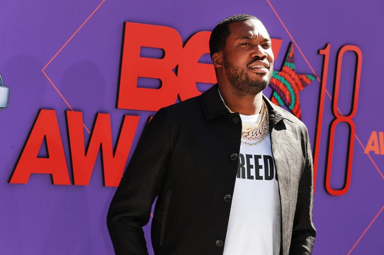 Meek Mill attends the 2018 BET Awards Meek Mill attends the 2018 BET Awards