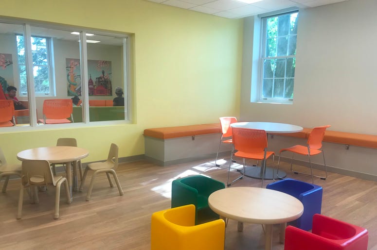 Mayor Muriel Bowser cut the ribbon on a brand new Ward 5 short-term family housing facility The Sterling. Mayor Muriel Bowser cut the ribbon on a brand new Ward 5 short-term family housing facility The Sterling.
