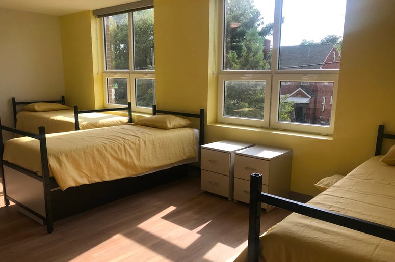 Mayor Muriel Bowser cut the ribbon on a brand new Ward 5 short-term family housing facility The Sterling. Mayor Muriel Bowser cut the ribbon on a brand new Ward 5 short-term family housing facility The Sterling.