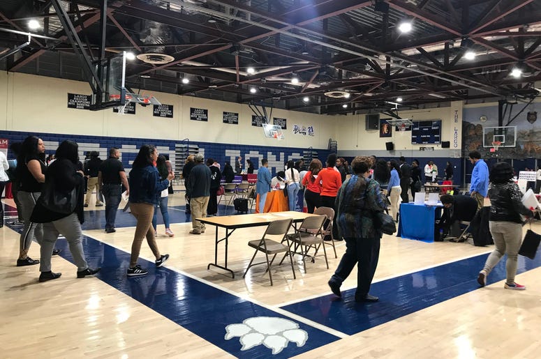 Students and parents came out to College Application Night. Students and parents came out to College Application Night.