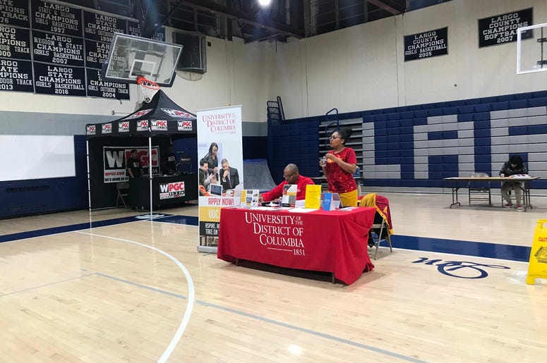 Students and parents came out to College Application Night. Students and parents came out to College Application Night.