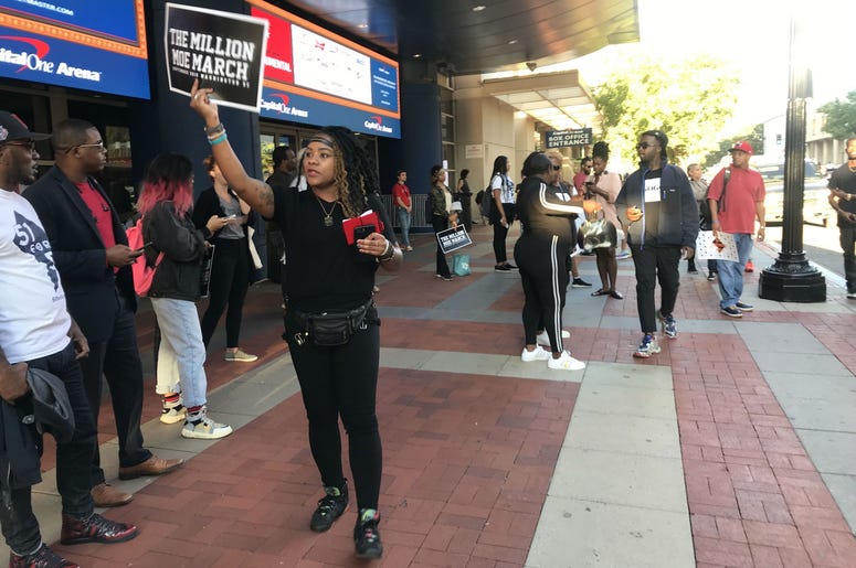 The Million Moe March advocated for an end to gun violence and DC statehood. The Million Moe March advocated for an end to gun violence and DC statehood.