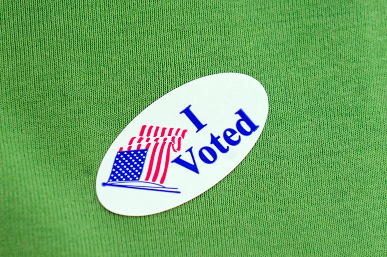 Vote sticker
