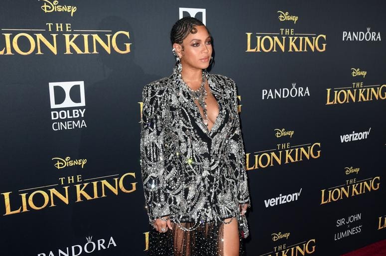 Beyoncé shines at 'Lion King' premiere. Beyoncé shines at 'Lion King' premiere.