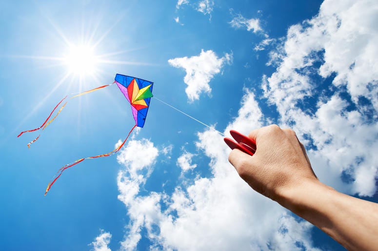Kite Flying In The Sky
