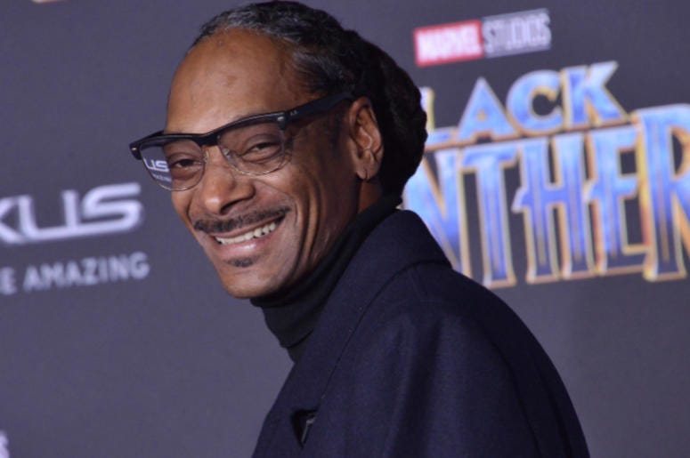 Snoop Dogg arrives at the Marvel Studios' "Black Panther" Los Angeles Premiere held at The Dolby Theatre in Hollywood, CA Snoop Dogg arrives at the Marvel Studios' "Black Panther" Los Angeles Premiere held at The Dolby Theatre in Hollywood, CA