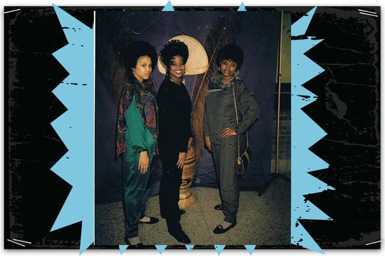 Angelique Alston and friends WPGC Birthday Bash Throwback Photo