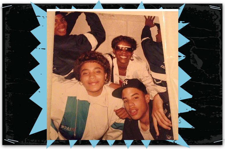 Danielle and Damon Lott with friends WPGC Birthday Bash Throwback Photos