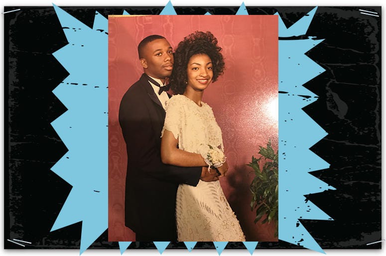 Joe Clair and prom date WPGC Birthday Bash Throwback Photos