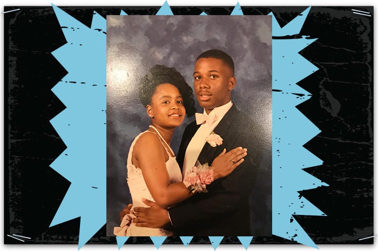 Joe Clair and prom date WPGC Birthday Bash Throwback Photos