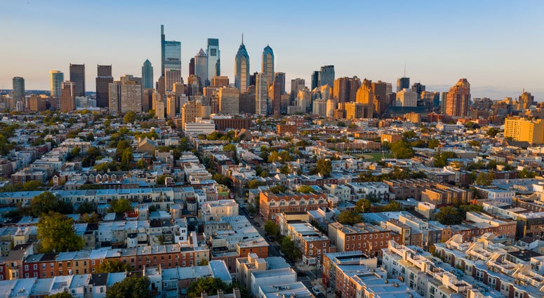 View of Philadelphia Skyline from South Philadelphia
