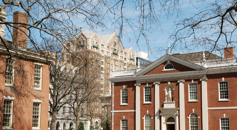 Library Hall - historical building in Philadelphia center city