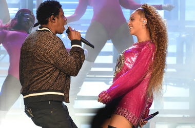 JAY-Z performs with Beyonce at the 2018 Coachella Valley Music And Arts Festival at Indio Polo Grounds on April 21, 2018 in Indio, California. JAY-Z performs with Beyonce at the 2018 Coachella Valley Music And Arts Festival at Indio Polo Grounds on April 21, 2018 in Indio, California.