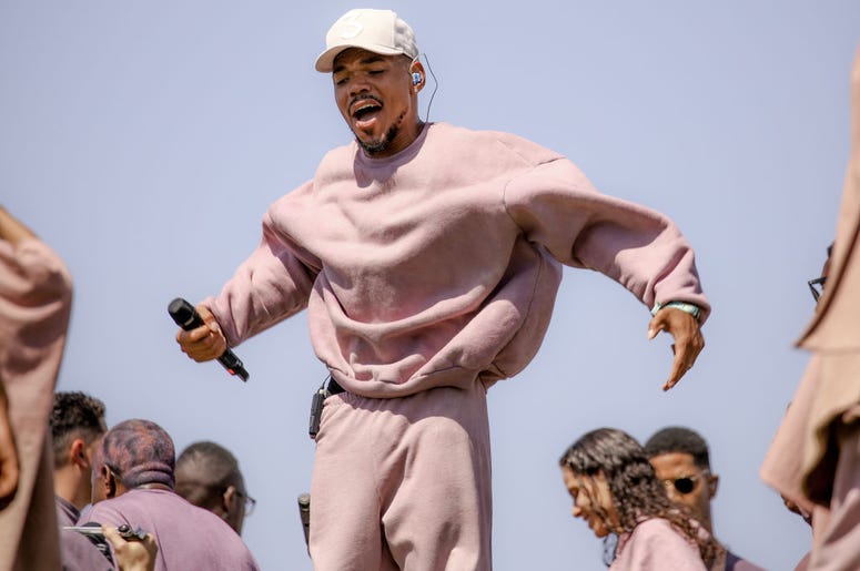 Chance The Rapper performs at Sunday Service during the 2019 Coachella Valley Music And Arts Festival on April 21, 2019 in Indio, California Chance The Rapper performs at Sunday Service during the 2019 Coachella Valley Music And Arts Festival on April 21, 2019 in Indio, California