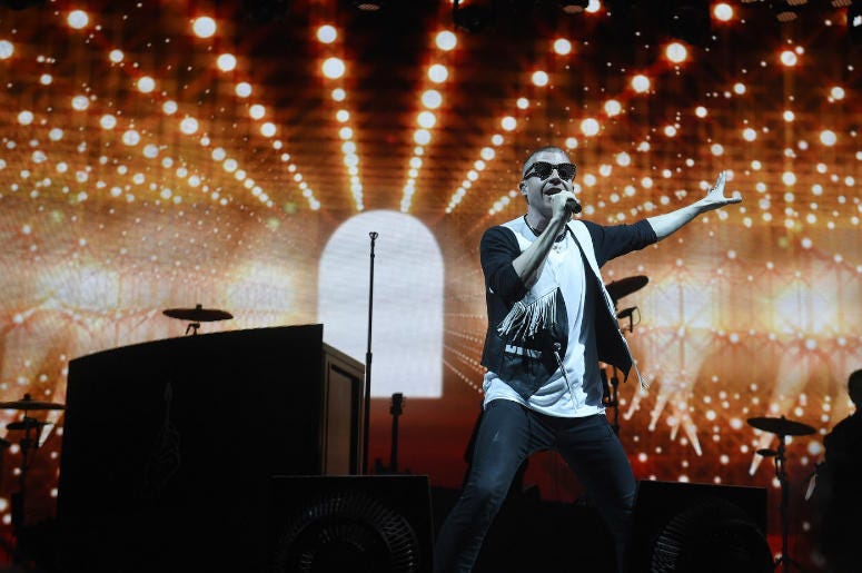 Macklemore performs during the 2016 Bonnaroo Music and Arts Festival at Great Stage Park. Macklemore performs during the 2016 Bonnaroo Music and Arts Festival at Great Stage Park.