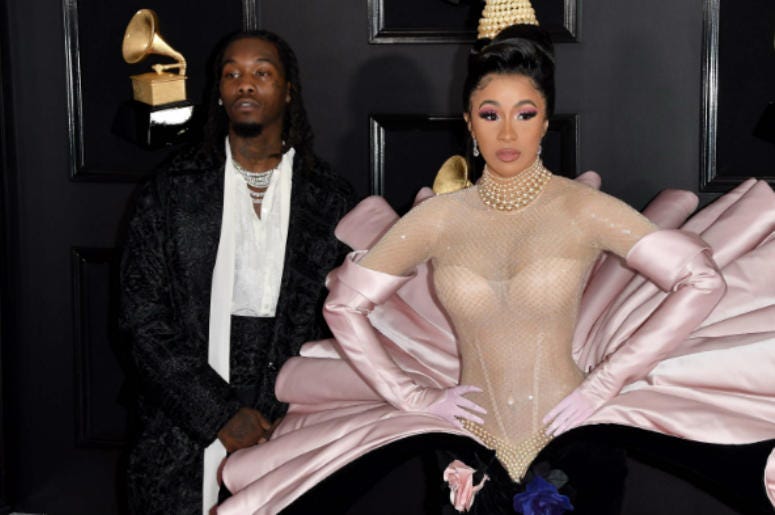 Offset and Cardi B arrive at the 61st Annual Grammy Awards Offset and Cardi B arrive at the 61st Annual Grammy Awards