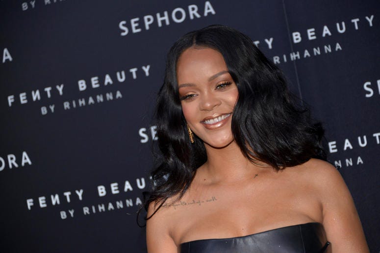 Rihanna attending the Fenty Beauty by Rihanna event in Milan Rihanna attending the Fenty Beauty by Rihanna event in Milan