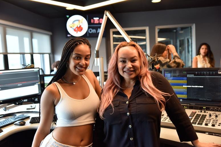 Jorja Smith with Ivy Unleashed at the Power 96 Studio Jorja Smith with Ivy Unleashed at the Power 96 Studio