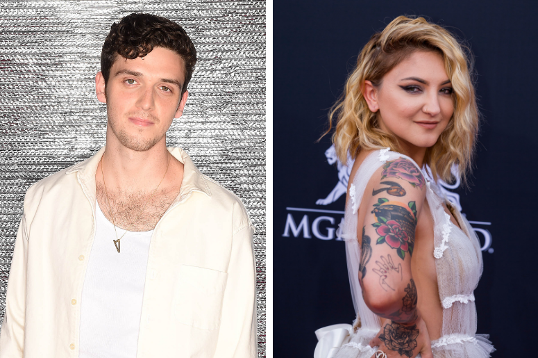 Lauv | Julia Michaels Lauv attends FOX's "Teen Choice 2018" at The Forum on August 12, 2018 in Los Angeles, California. / Julia Michaels walking on the red carpet at the 2018 Billboard Music Awards held at The MGM Grand Garden Arena on May 20, 2018 in Las Vegas, NV.
