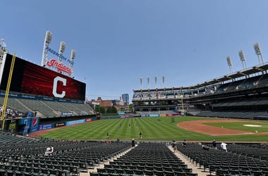 CLEVELAND, OHIO - JULY 06: Progressive Field during summer workouts on July 06, 2020 in Cleveland, Ohio. (Photo by Jason Miller/Getty Images)