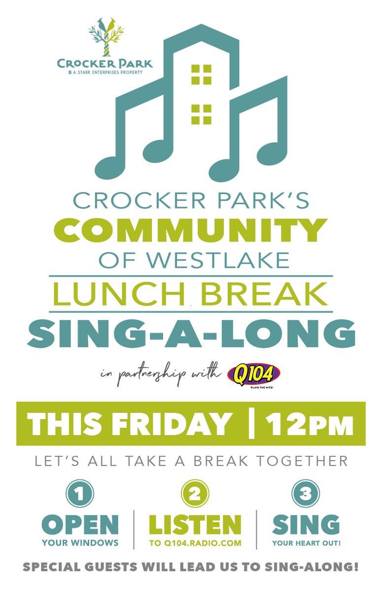 Crocker Park singalong Friday 4-3-2020