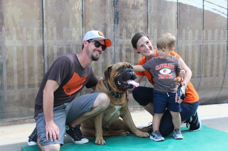 Browns mascot Swagger died Friday