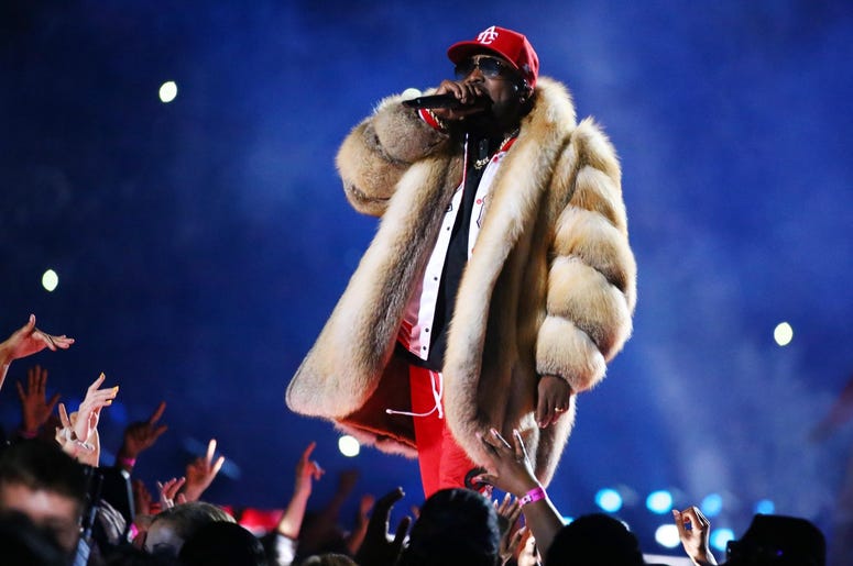 Feb 3, 2019; Atlanta, GA, USA; Recording artist Big Boi performs at halftime in Super Bowl LIII between the New England Patriots and the Los Angeles Rams at Mercedes-Benz Stadium. Mandatory Credit: Mark J. Rebilas-USA TODAY Sports Feb 3, 2019; Atlanta, GA, USA; Recording artist Big Boi performs at halftime in Super Bowl LIII between the New England Patriots and the Los Angeles Rams at Mercedes-Benz Stadium. Mandatory Credit: Mark J. Rebilas-USA TODAY Sports