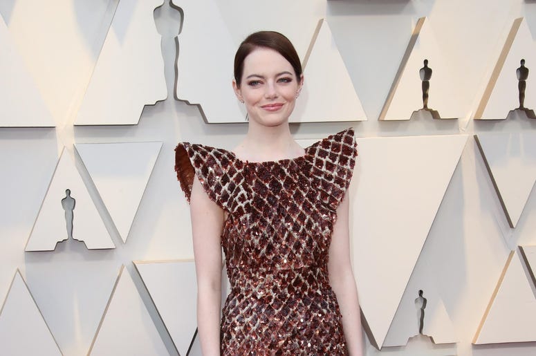February 24, 2019; Los Angeles, CA, USA; Emma Stone arrives at the 91st Academy Awards at the Dolby Theatre. Mandatory Credit: Dan MacMedan-USA TODAY NETWORK February 24, 2019; Los Angeles, CA, USA; Emma Stone arrives at the 91st Academy Awards at the Dolby Theatre. Mandatory Credit: Dan MacMedan-USA TODAY NETWORK