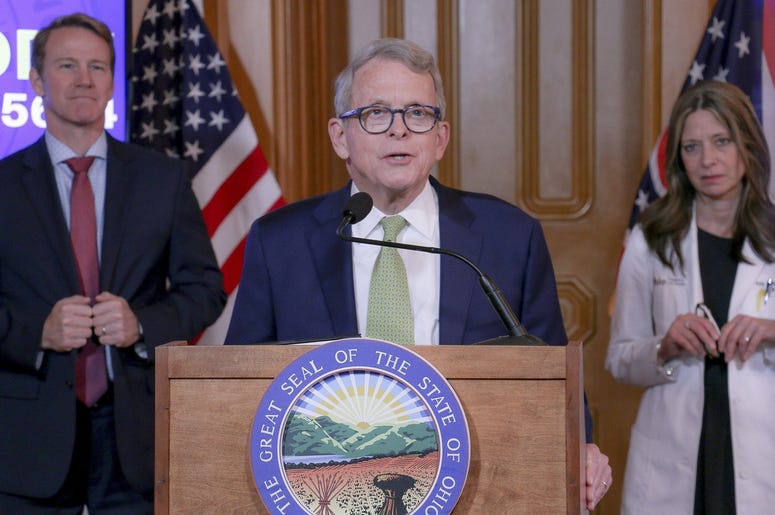 Mike DeWine and Dr. Amy Acton