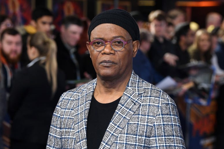 2/27/2019 - Samuel L Jackson attending the UK Gala Premiere of Captain Marvel at Curzon Mayfair, London. Picture Credit Should Read: Doug Peters/EMPICS (Photo by PA Images/Sipa USA) *** US Rights Only *** 2/27/2019 - Samuel L Jackson attending the UK Gala Premiere of Captain Marvel at Curzon Mayfair, London. Picture Credit Should Read: Doug Peters/EMPICS (Photo by PA Images/Sipa USA) *** US Rights Only ***