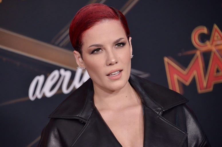 Halsey arrives at the Marvel Studios "Captain Marvel" Los Angeles Premiere held at the El Capitan Theatre in Hollywood, CA on Monday, March 4, 2019. (Photo By Sthanlee B. Mirador/Sipa USA) Halsey arrives at the Marvel Studios "Captain Marvel" Los Angeles Premiere held at the El Capitan Theatre in Hollywood, CA on Monday, March 4, 2019. (Photo By Sthanlee B. Mirador/Sipa USA)