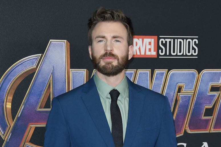 Chris Evans arrives at Marvel Studios' "Avengers: Endgame" World Premiere held at the Los Angeles Convention Center in Los Angeles, CA on Monday, April 22, 2019. (Photo By Sthanlee B. Mirador/Sipa USA) Chris Evans arrives at Marvel Studios' "Avengers: Endgame" World Premiere held at the Los Angeles Convention Center in Los Angeles, CA on Monday, April 22, 2019. (Photo By Sthanlee B. Mirador/Sipa USA)
