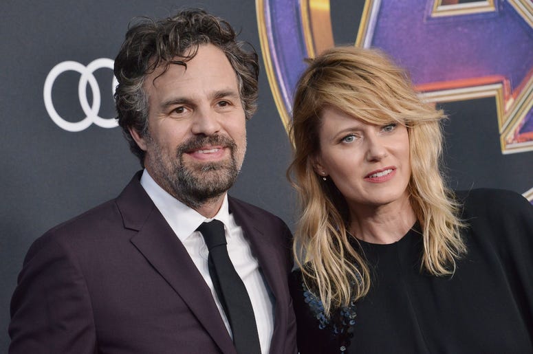 (L-R) Mark Ruffalo and Sunrise Coigney at Marvel Studios' "Avengers: Endgame" World Premiere held at the Los Angeles Convention Center in Los Angeles, CA on Monday, April 22, 2019. (Photo By Sthanlee B. Mirador/Sipa USA) (L-R) Mark Ruffalo and Sunrise Coigney at Marvel Studios' "Avengers: Endgame" World Premiere held at the Los Angeles Convention Center in Los Angeles, CA on Monday, April 22, 2019. (Photo By Sthanlee B. Mirador/Sipa USA)