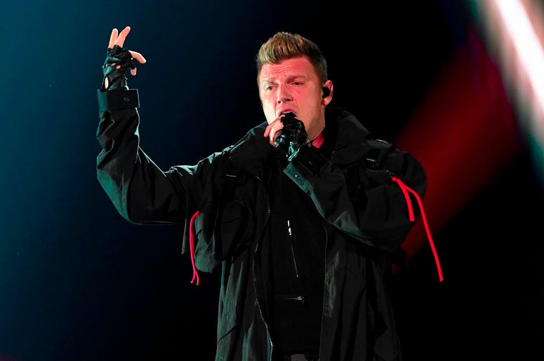 SUNRISE, FL- AUGUST 24: Nick Carter performs at the Backstreet Boys DNA World Tour at BB&T Center in Sunrise, Florida on 8/24/2019. (Photo by Ron Elkman/USA TODAY NETWORK/Sipa USA) SUNRISE, FL- AUGUST 24: Nick Carter performs at the Backstreet Boys DNA World Tour at BB&T Center in Sunrise, Florida on 8/24/2019. (Photo by Ron Elkman/USA TODAY NETWORK/Sipa USA)