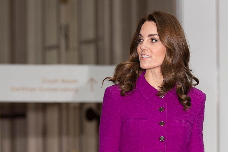 1/16/2019 - The Duchess of Cambridge arrives at the Royal Opera House in London where she will see the costume department and meet the Royal Ballet principal dancers. (Photo by PA Images/Sipa USA) *** US Rights Only *** 1/16/2019 - The Duchess of Cambridge arrives at the Royal Opera House in London where she will see the costume department and meet the Royal Ballet principal dancers. (Photo by PA Images/Sipa USA) *** US Rights Only ***
