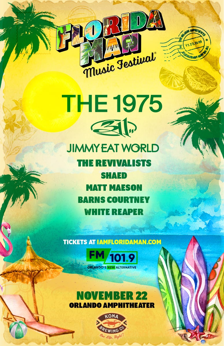 Florida Man Music Festival AdMat Florida Man Music Festival