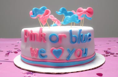 Gender Reveal Cake gender reveal cake