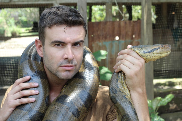 Man with snake