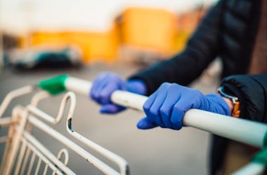 Pushing Shopping Cart