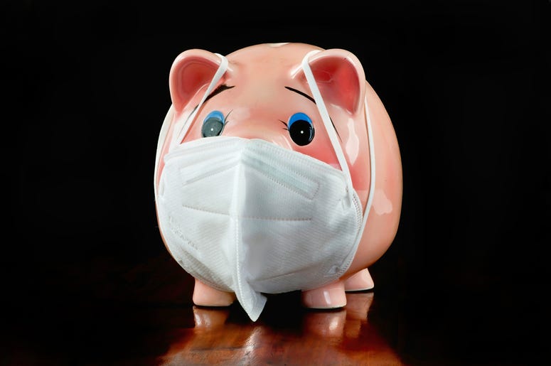 Pig with mask
