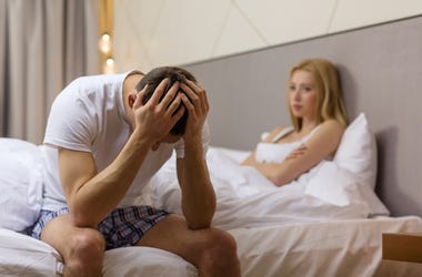 Woman Angry At Man