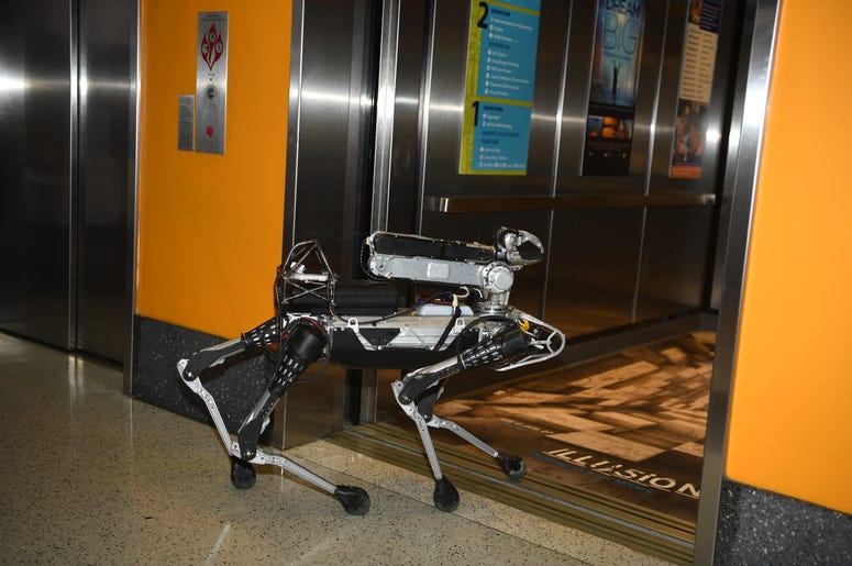 Robot Getting On Elevator To Come Hunt You Down